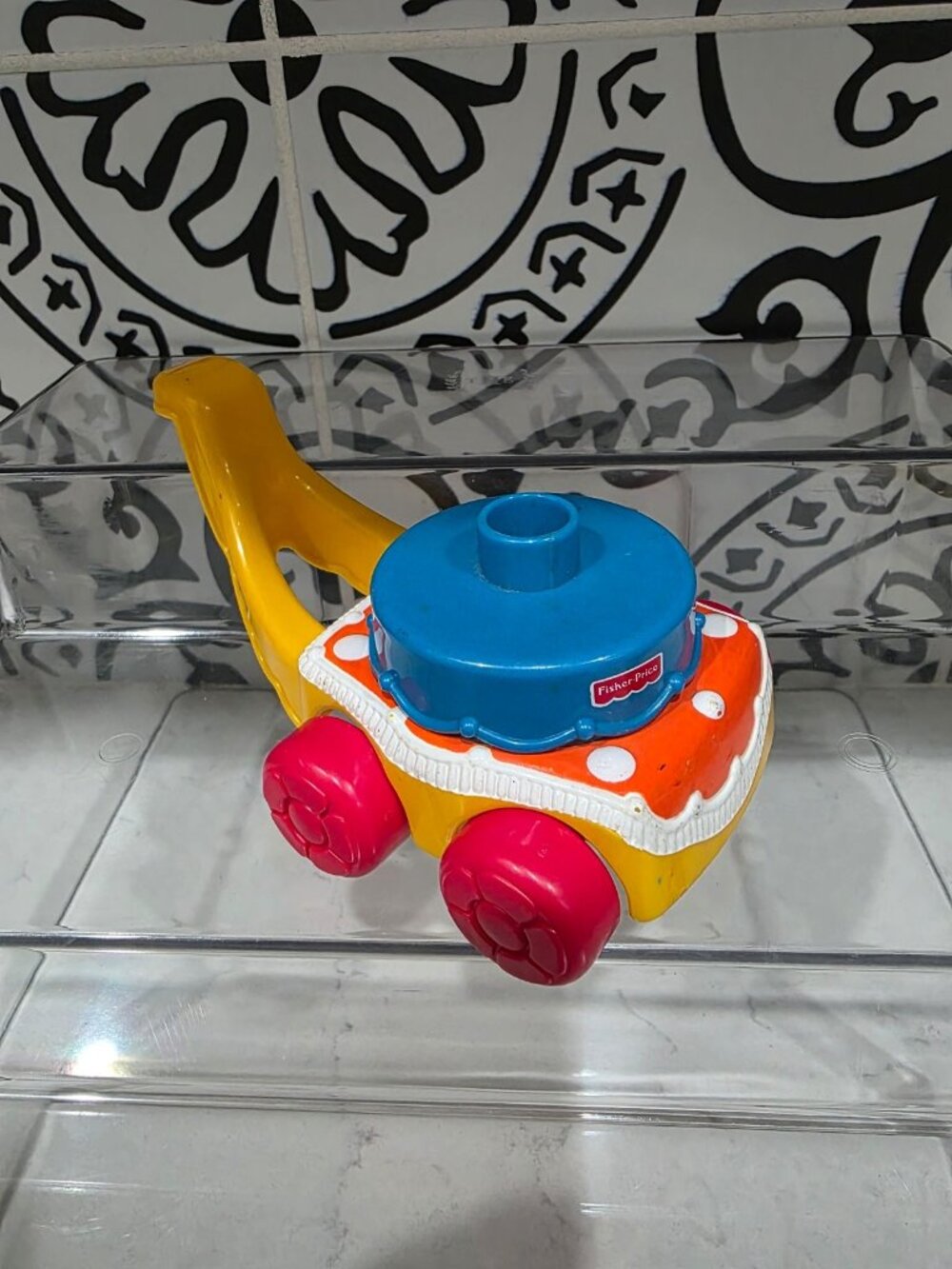 Fisher Price Little People 1998 Circus Vintage Trailer for Circus Horse Rare HTF